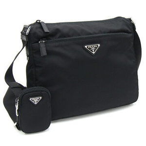 Prada Shoulder Bag Black Crossbody Triangle Pouch